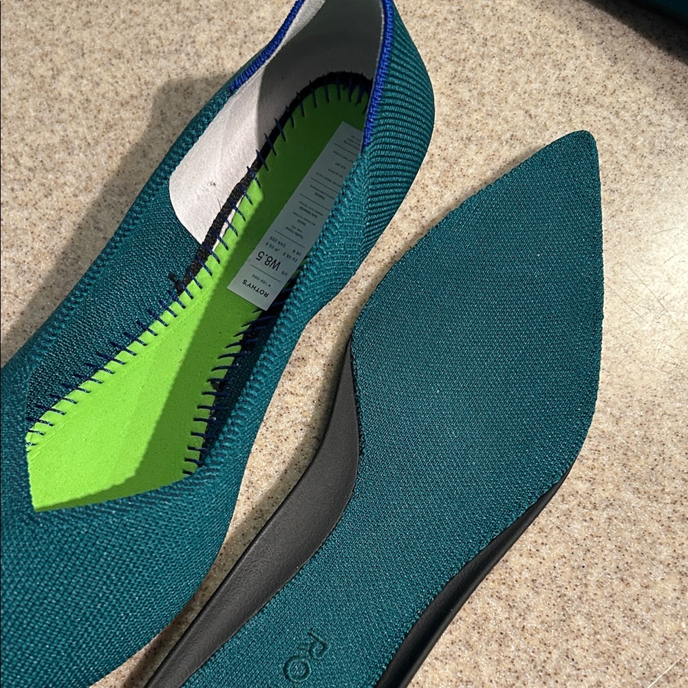 Rothy's Deep Green The Point II Flats - Picture 3 of 6